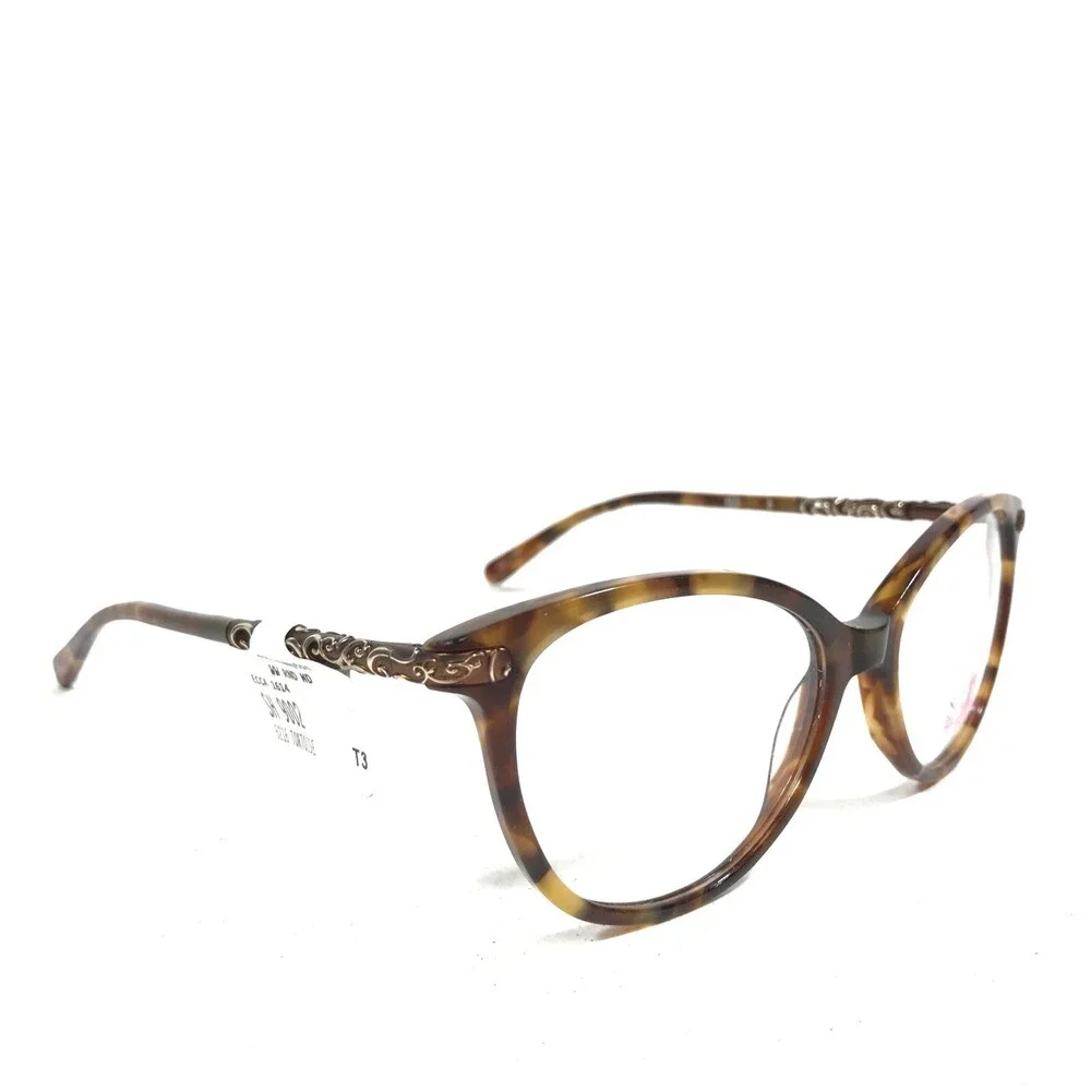 South Hampton SH 9002 TO Eyeglasses Frames Tortoise Round Full Rim 52-16-135